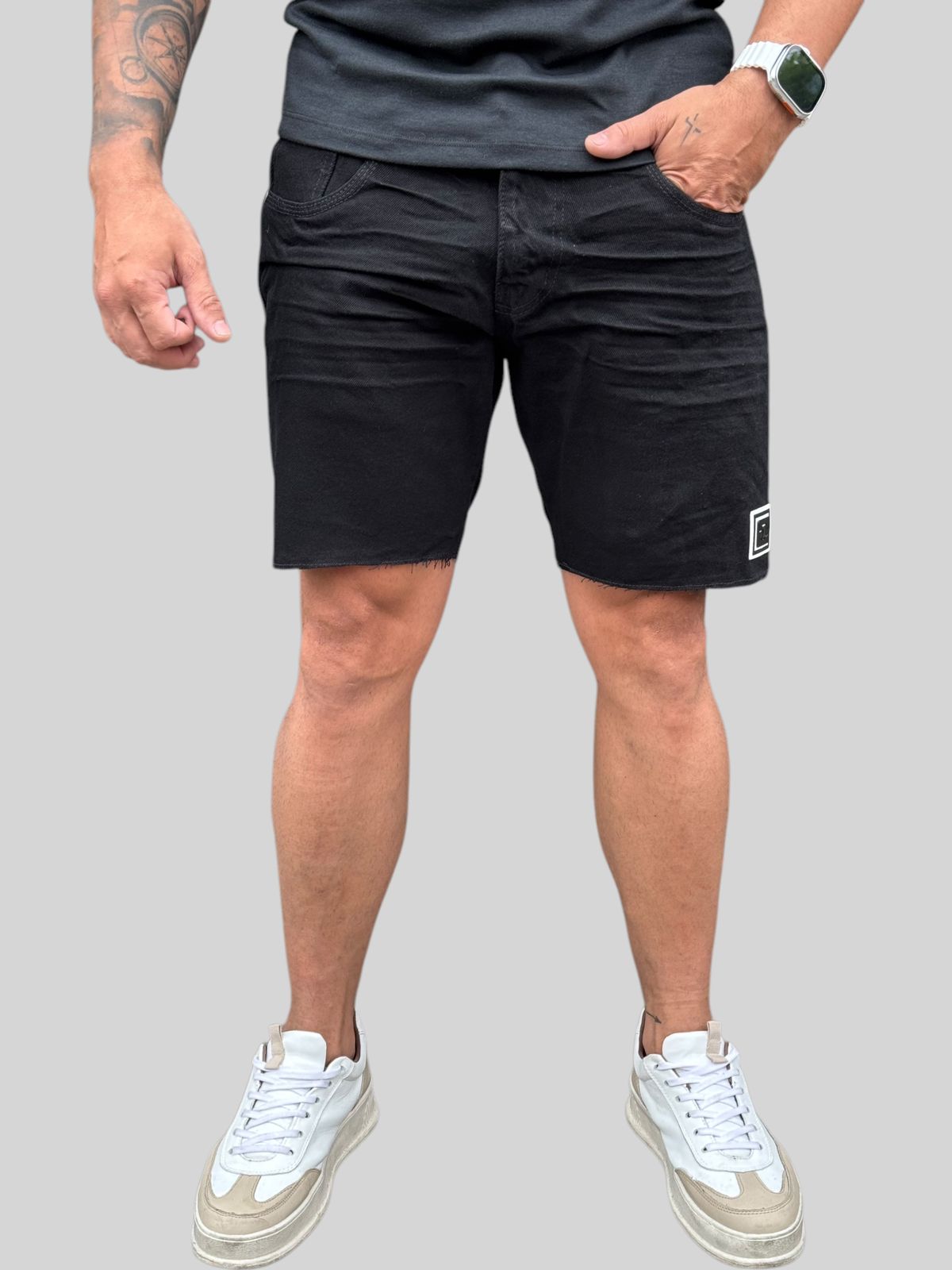 Bermuda Jeans Black