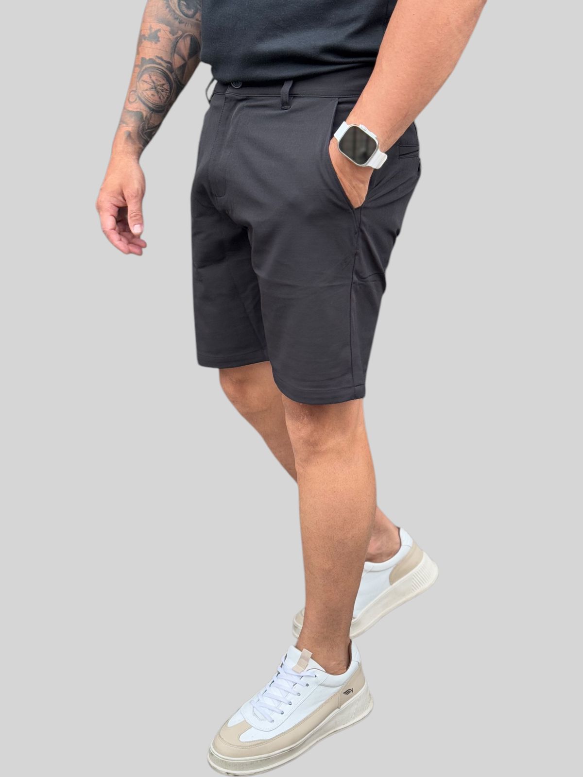 Bermuda Alfaiataria Preto