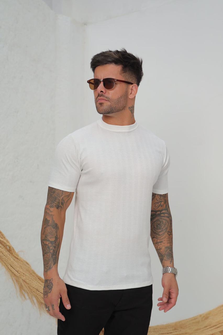 Camiseta Longline Viscose Com Algodão
