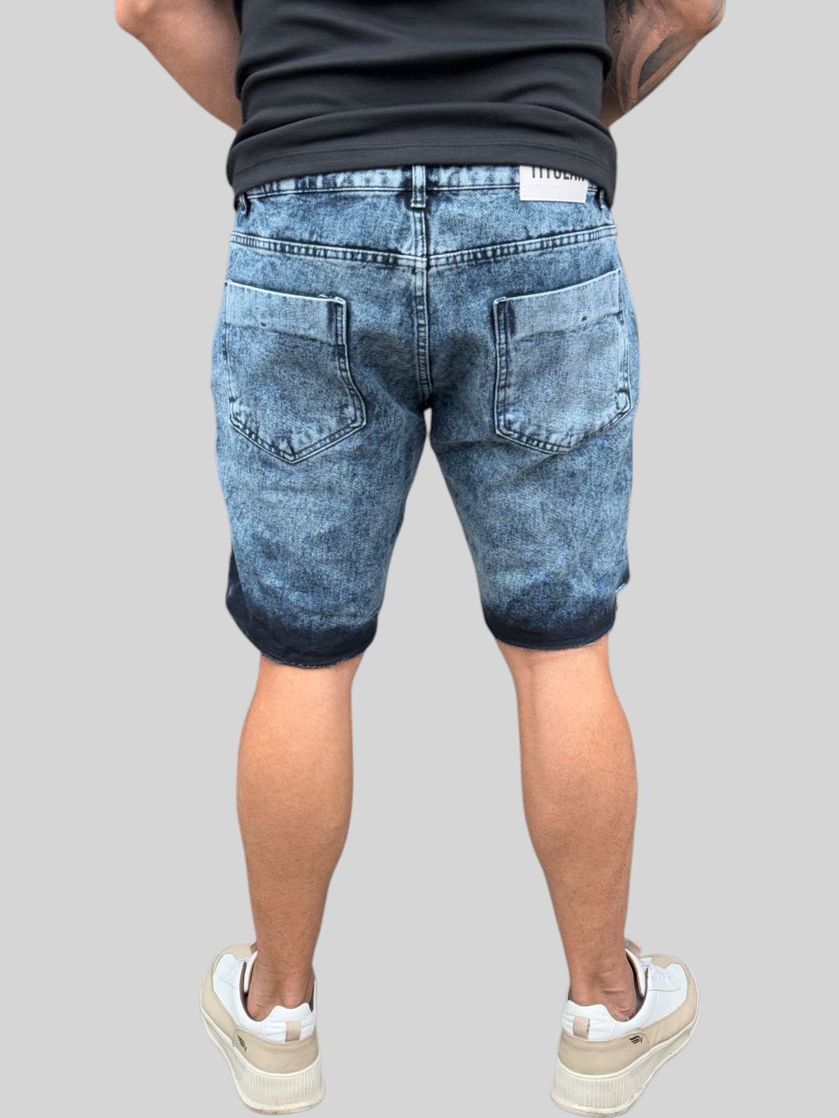 Bermuda Jeans Estonada Escura