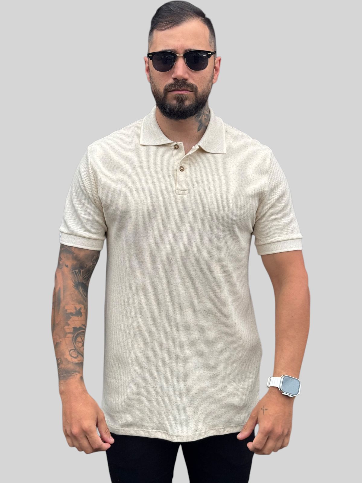 Camisa Polo Texturizada Premium
