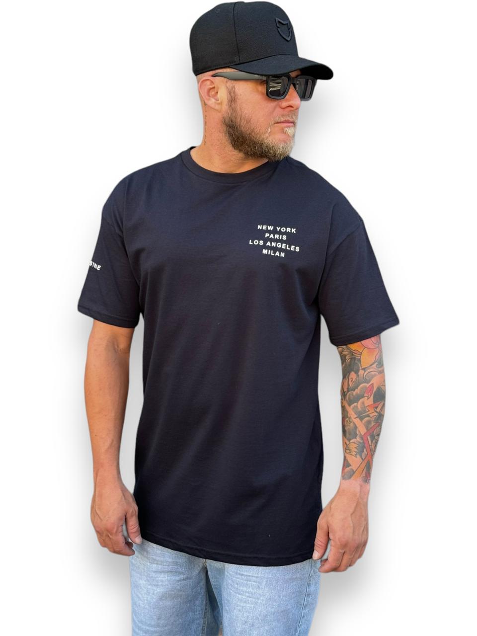 Camiseta Oversized Urbanidade Amplificada Preta