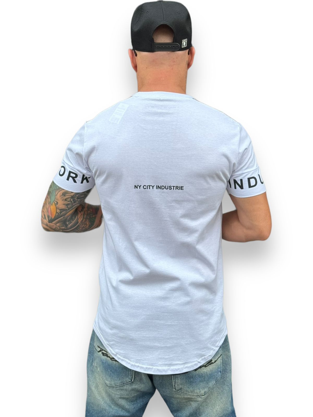 Camiseta Longline Para Um Estilo Descolado Urbano: Branca