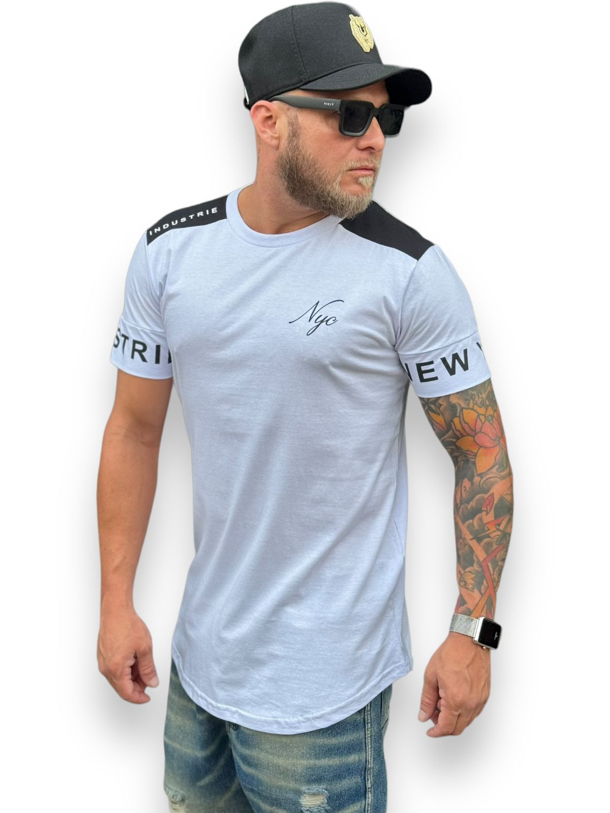 Camiseta Longline Para Um Estilo Descolado Urbano: Branca