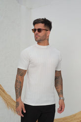 Camiseta Longline Viscose Com Algodão