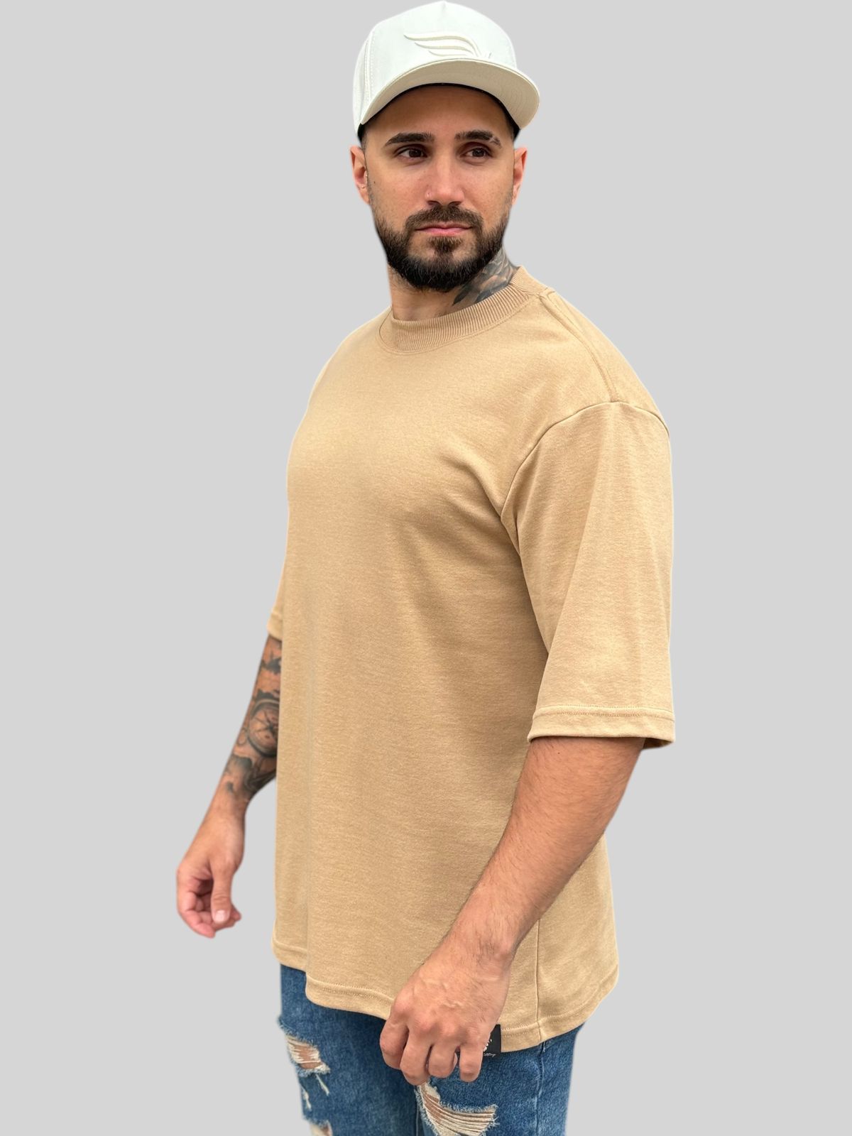 Camiseta Oversized Suedine