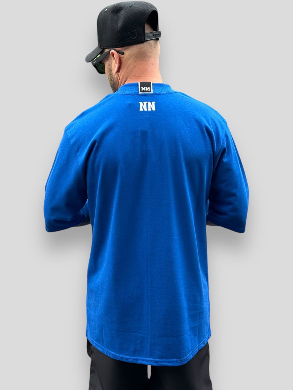 Camiseta Oversized Nóis É Nóis Azul Royal