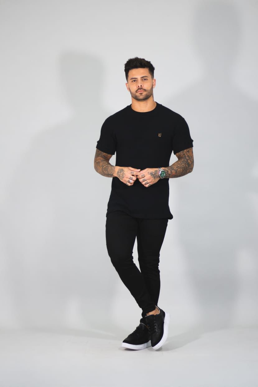Camiseta Longline Texturizada KJ