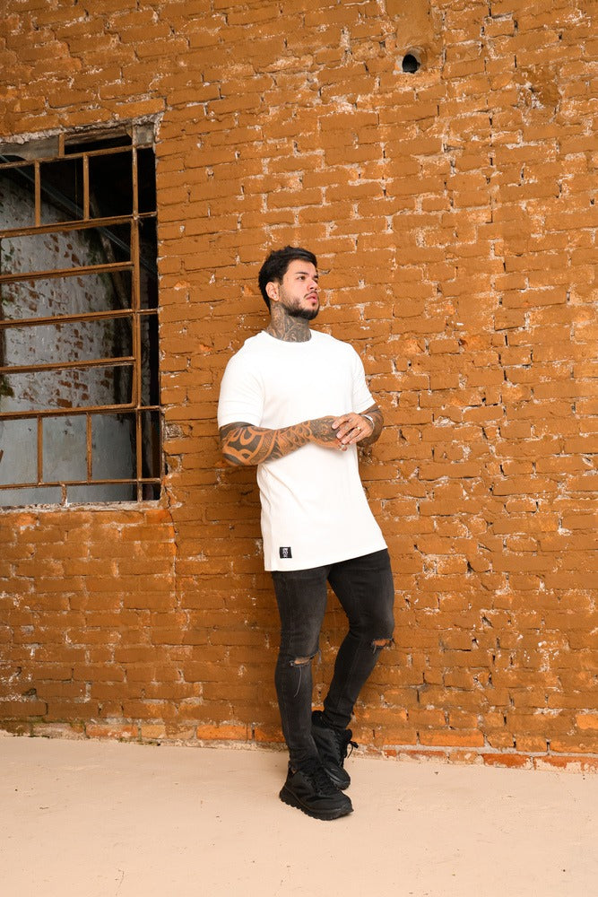Camiseta Longline Canelada Premium Impose