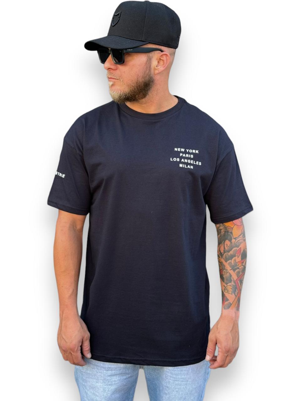 Camiseta Oversized Urbanidade Amplificada Preta