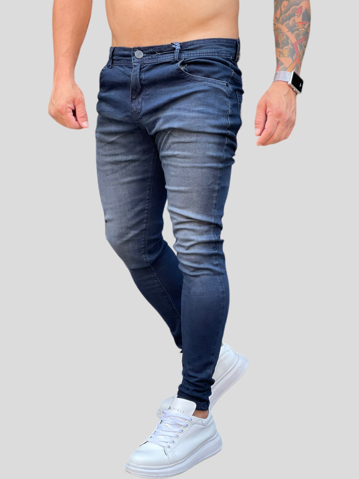 Calça Jeans Premium Lisa Escura