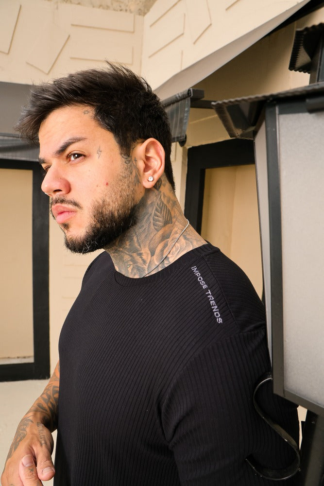 Camiseta Longline Canelada Premium Impose