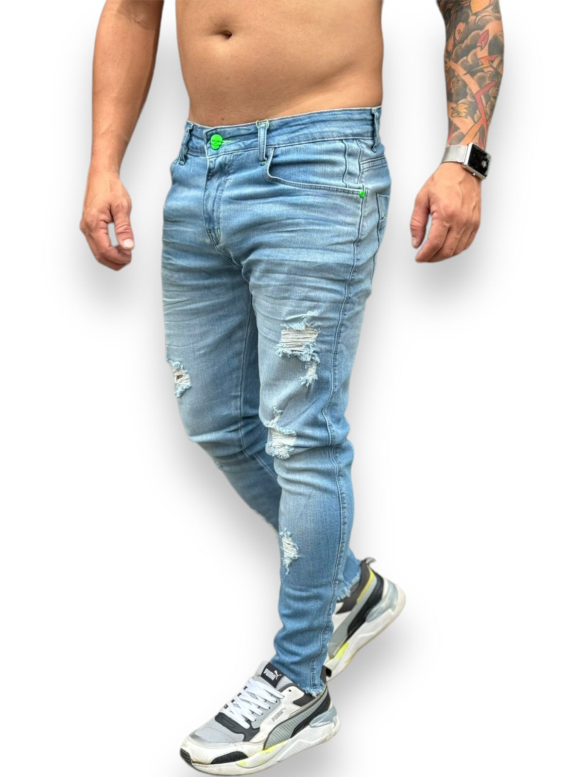 Calça Jeans Destroyed Para Um Estilo Autêntico