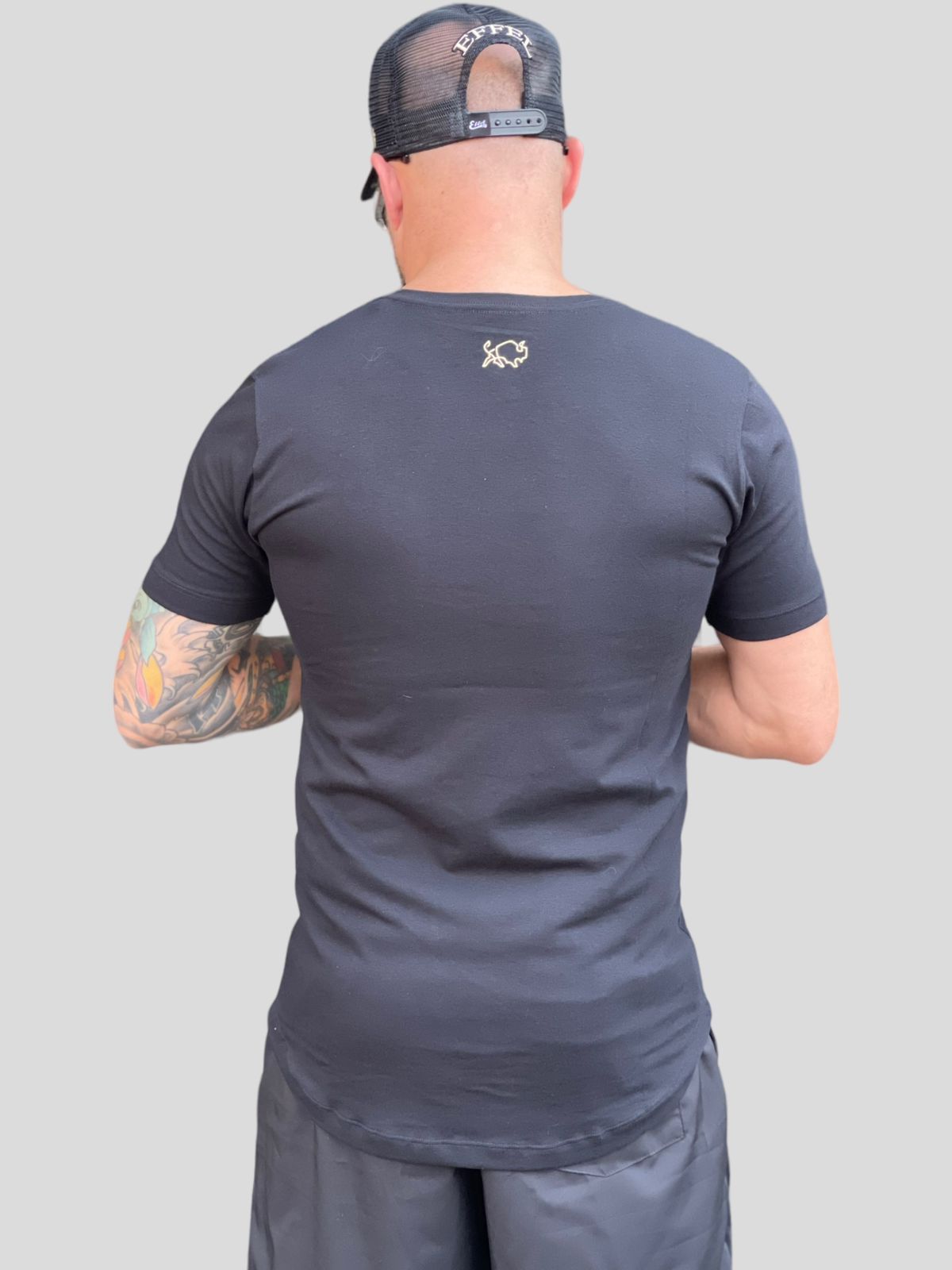 Camiseta Longline Effel Bird Preto