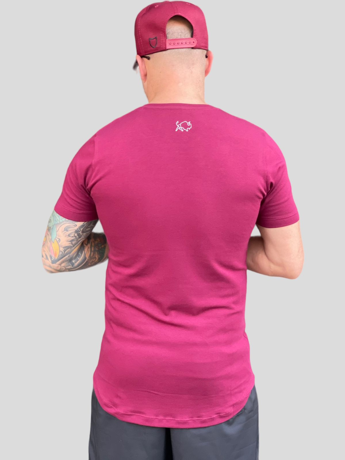 Camiseta Longline Effel Bird Marsala