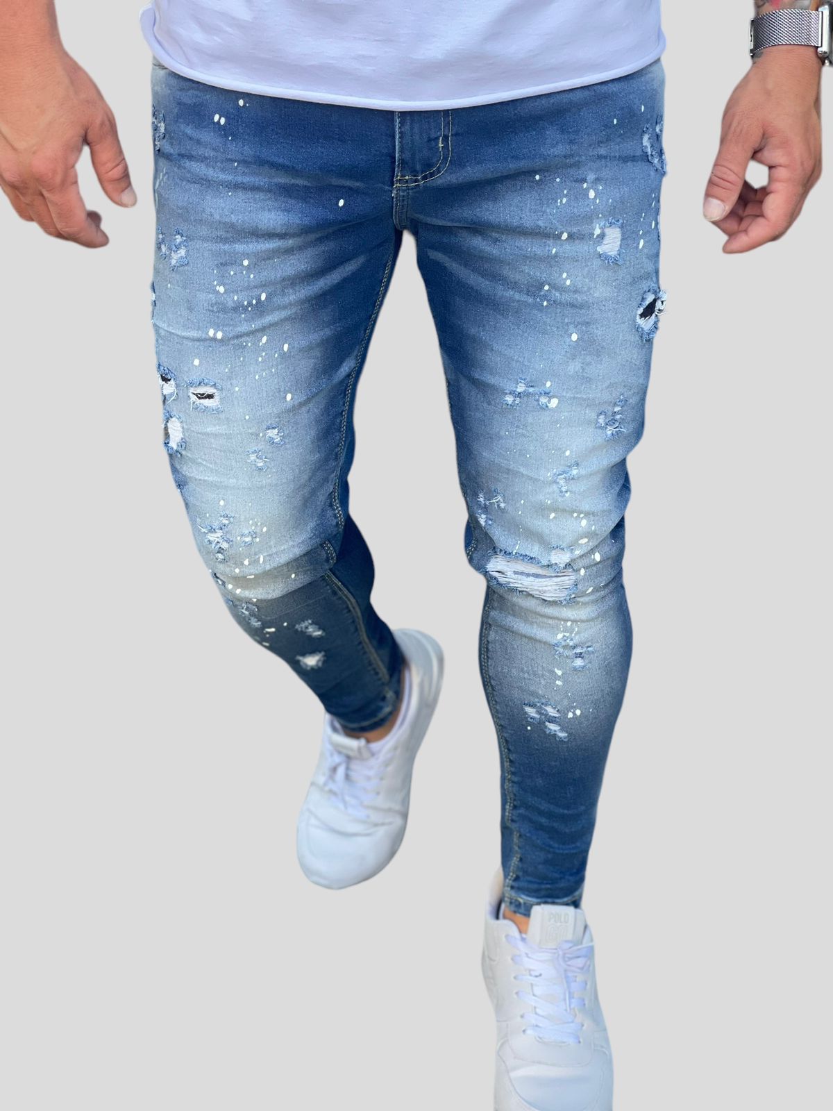 Calça Jeans Skinny Destroyer Respingo