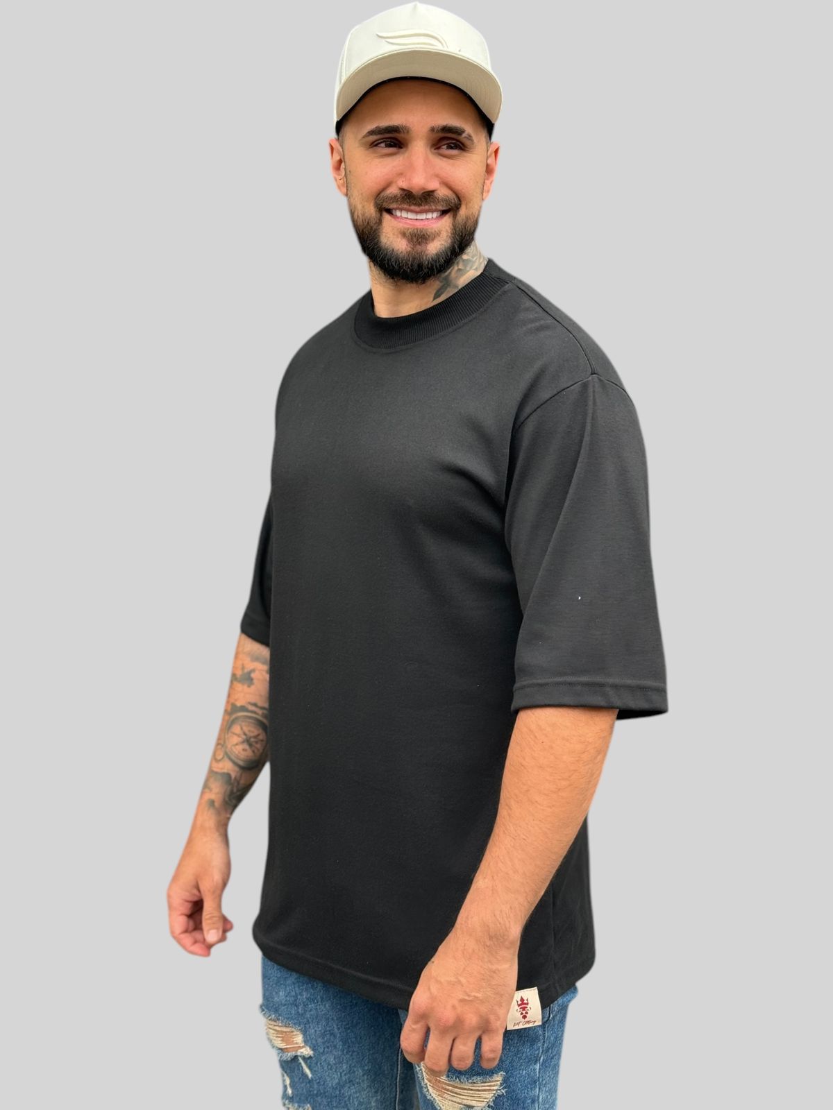 Camiseta Oversized Suedine