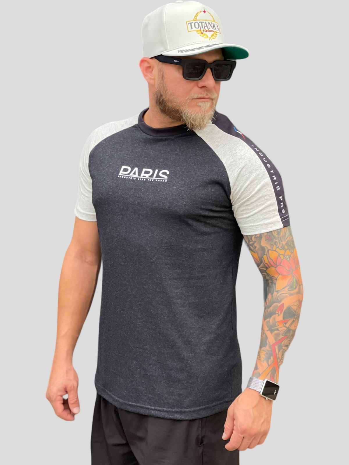 Camiseta T-Shirt Paris Cinza Mescla