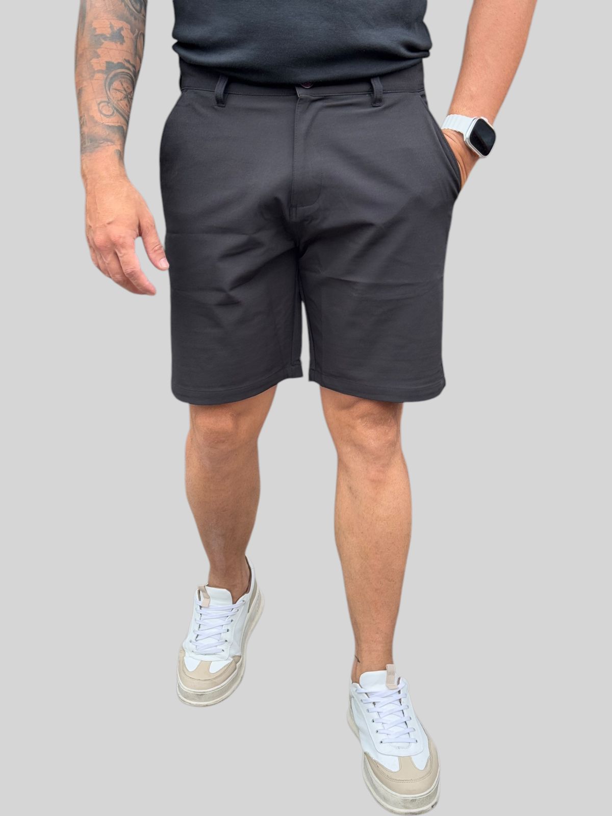 Bermuda Alfaiataria Preto