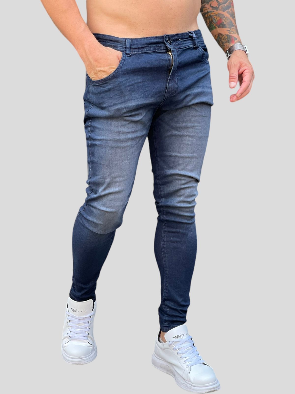 Calça Jeans Premium Lisa Escura