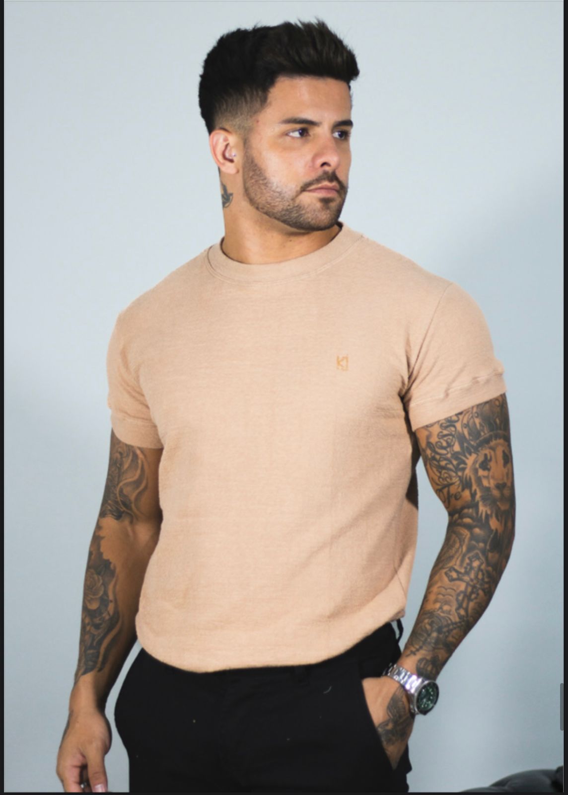 Camiseta Longline Texturizada KJ