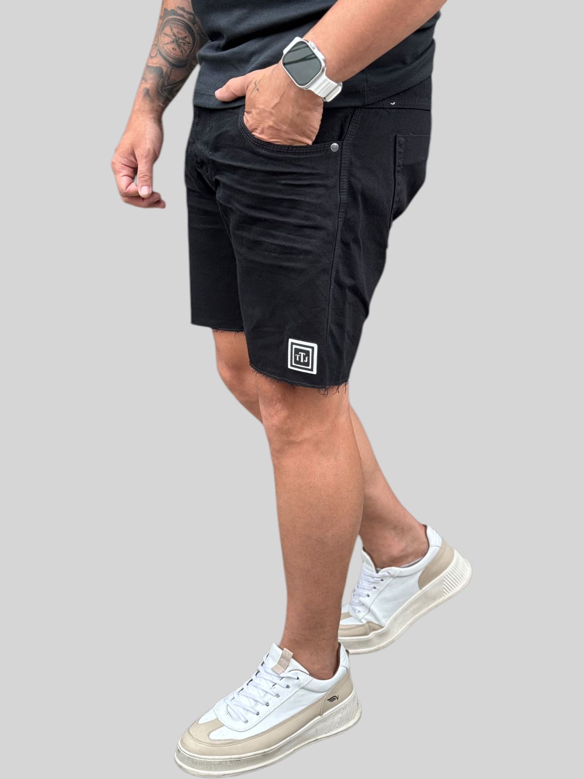 Bermuda Jeans Black