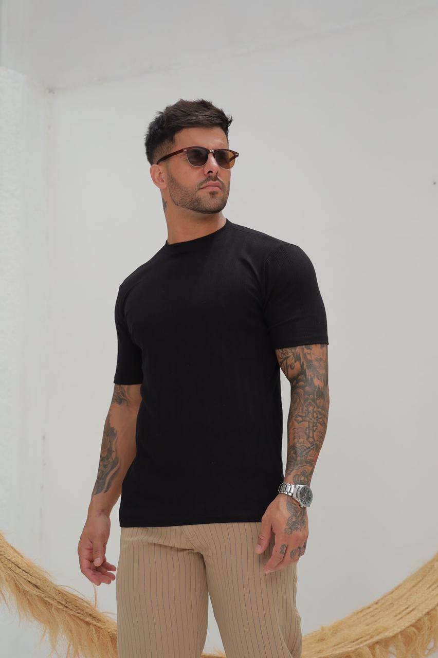 Camiseta Longline Viscose Com Algodão