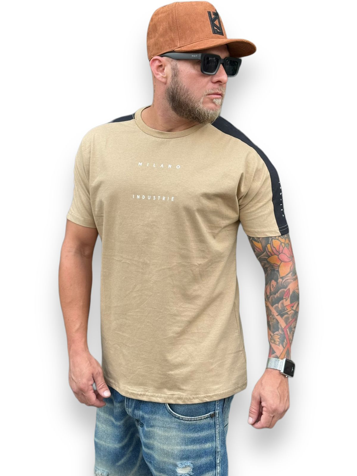 Camiseta T-Shirt Milano Estilo Em Cada Ponto: Bege
