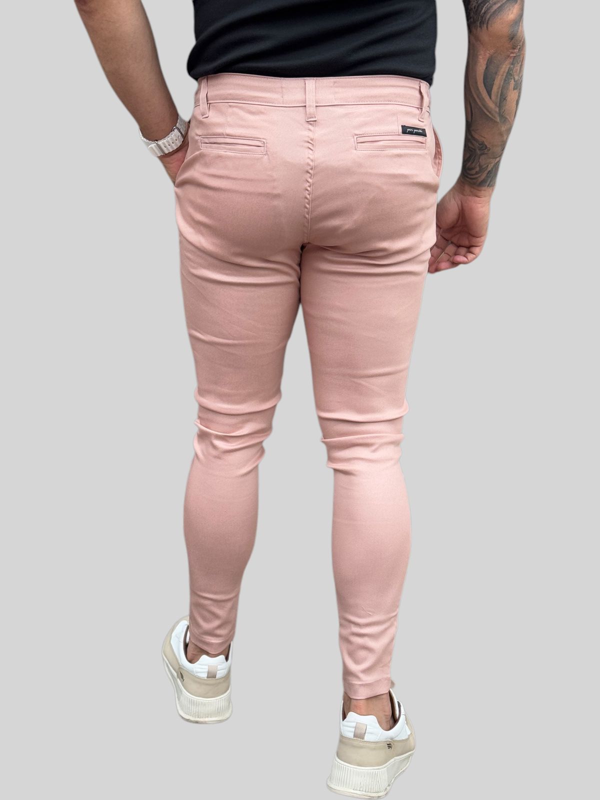 Calça Alfaiataria Rose Com Ajuste Lateral