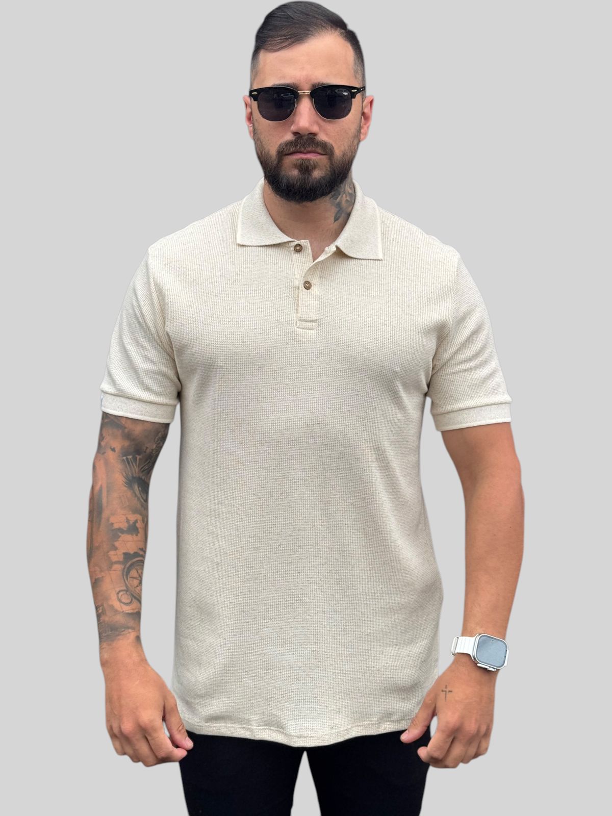 Camisa Polo Texturizada Premium