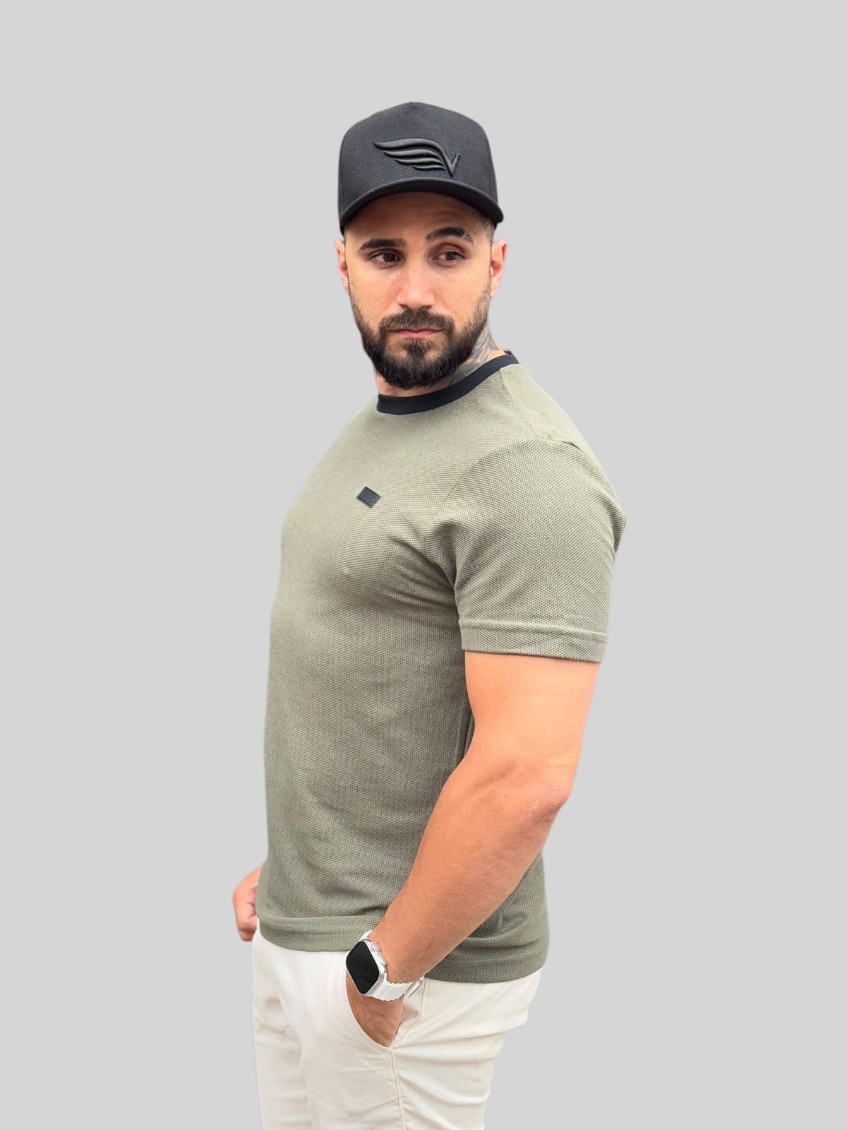 Camiseta T-Shirt Texturizada Militar