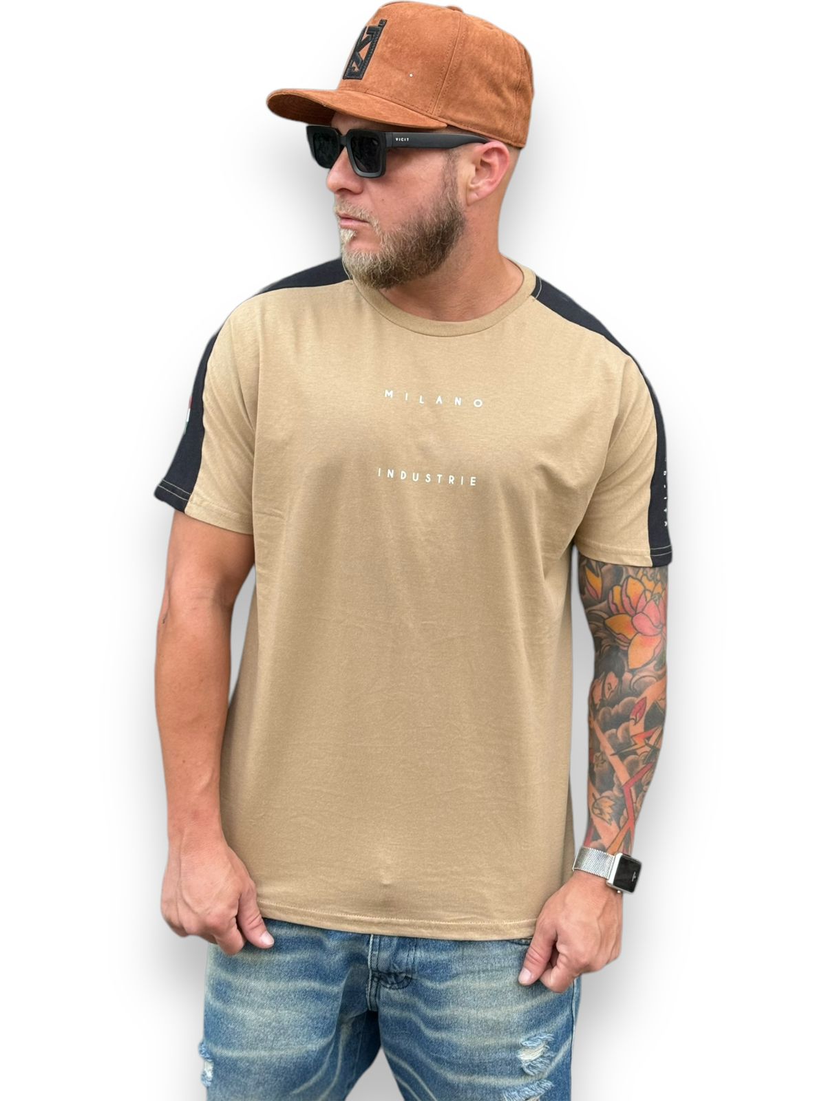 Camiseta T-Shirt Milano Estilo Em Cada Ponto: Bege