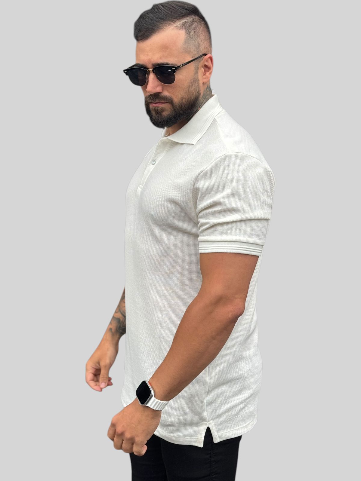 Camisa Polo Texturizada Premium