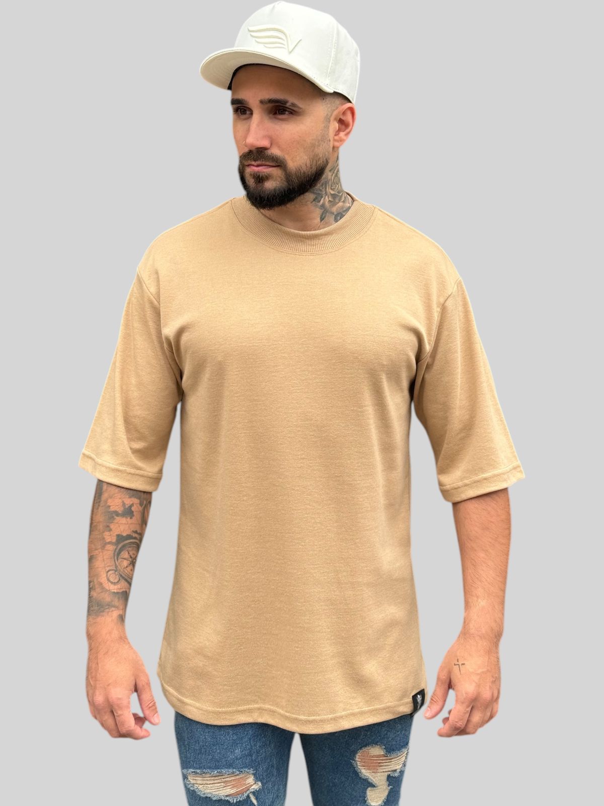 Camiseta Oversized Suedine