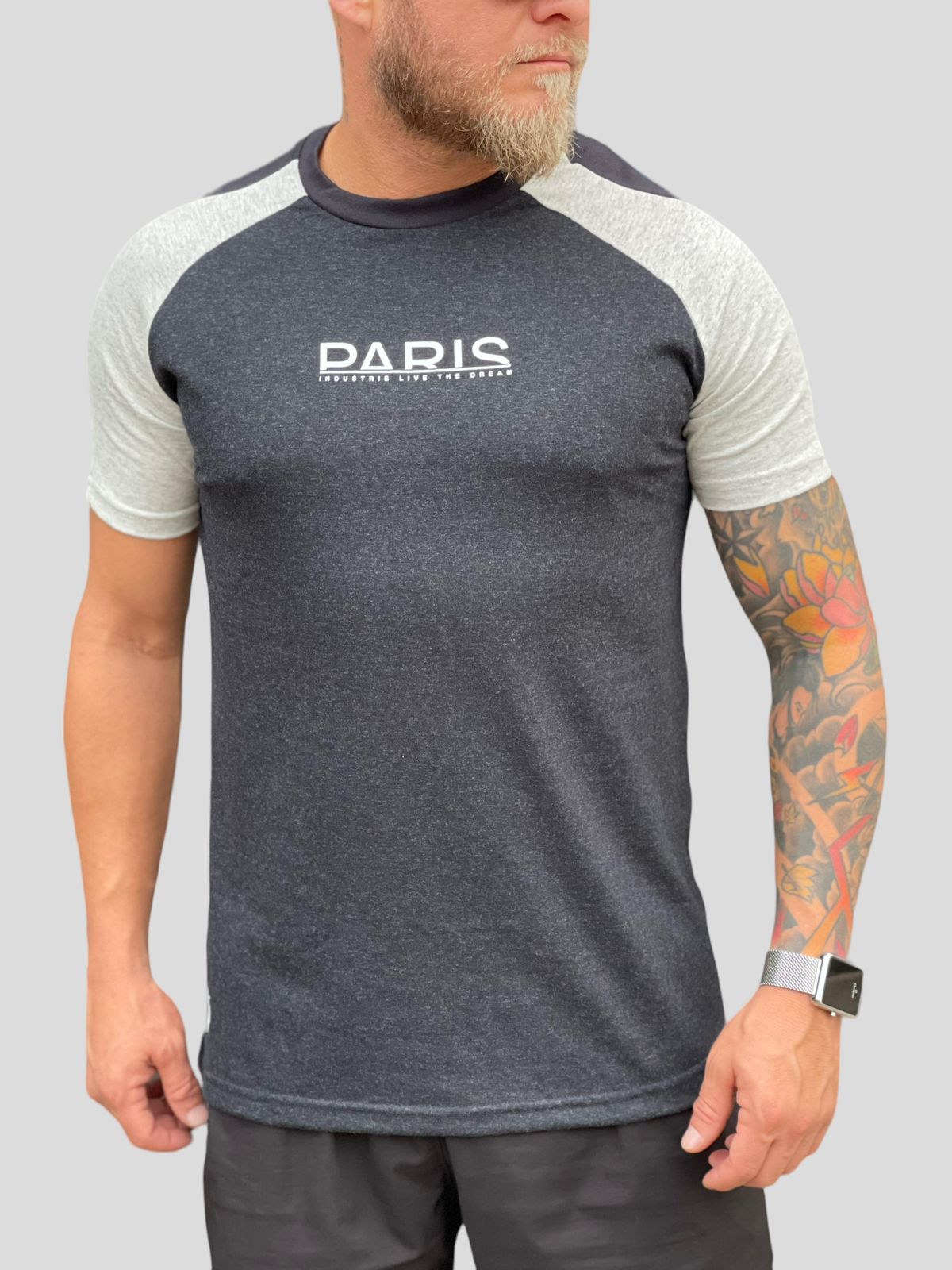 Camiseta T-Shirt Paris Cinza Mescla