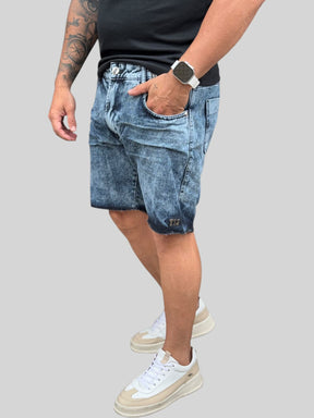 Bermuda Jeans Estonada Escura