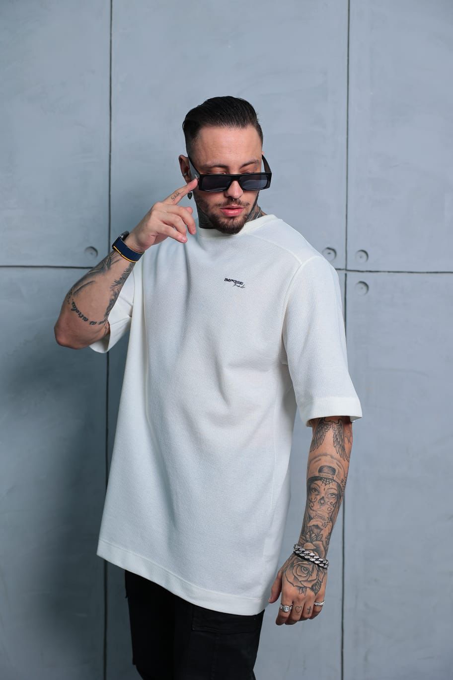 Camiseta Oversized Texturizada Impose